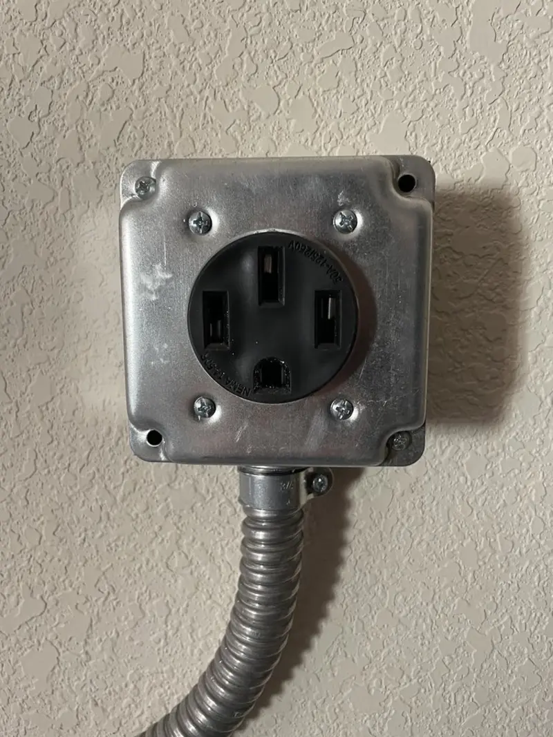 NEMA 14-50 outlet installed for Electrical Panel Upgrade in Lake Alfred